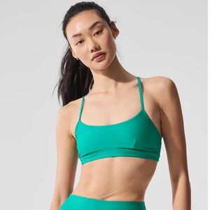 Alo Airlift Intrigue Bra in Spruce Green